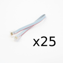 Classroom pack of Flexi-Cables for NXT/EV3 (10 cm x 25)