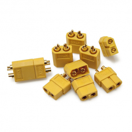 XT60 Connectors (Pack of 5 Male and Female connectors)