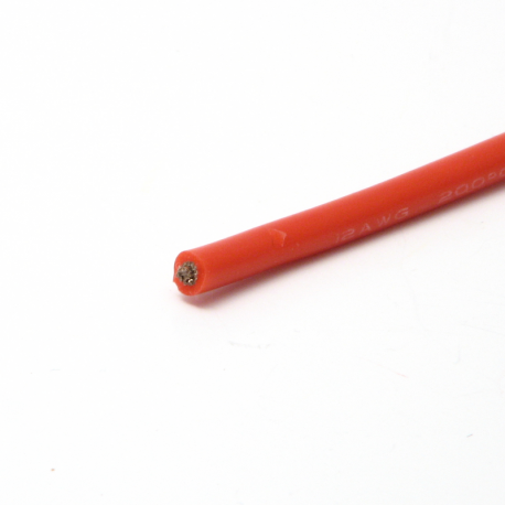 12AWG Wire per foot (Red)
