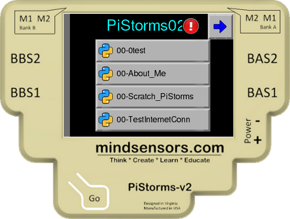 PiStorms with Exclamation icon