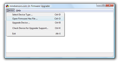 Firmware Upgrader - select file